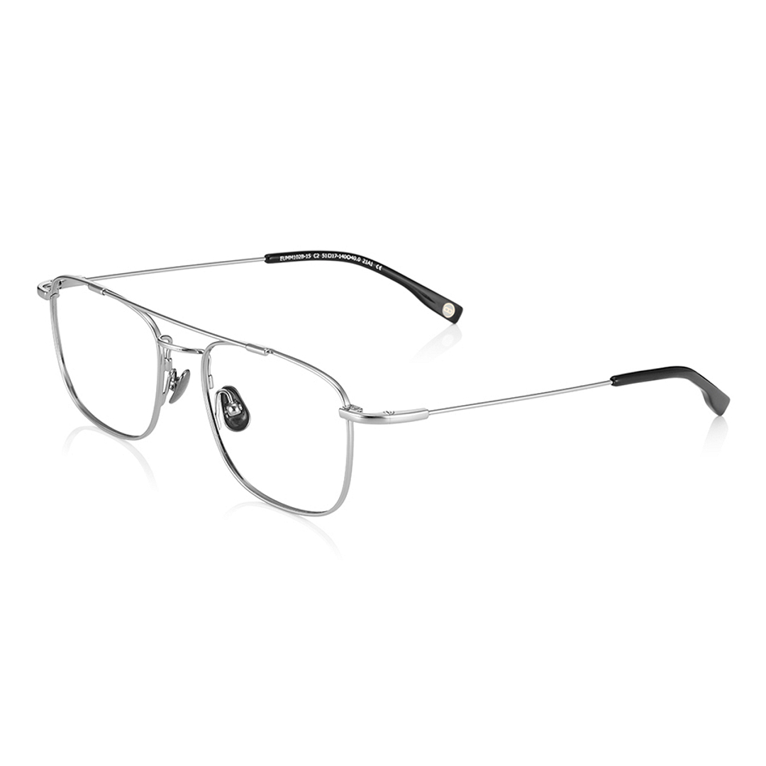 OWNDAYS | AIR Silver Full Rim Rectangle left side