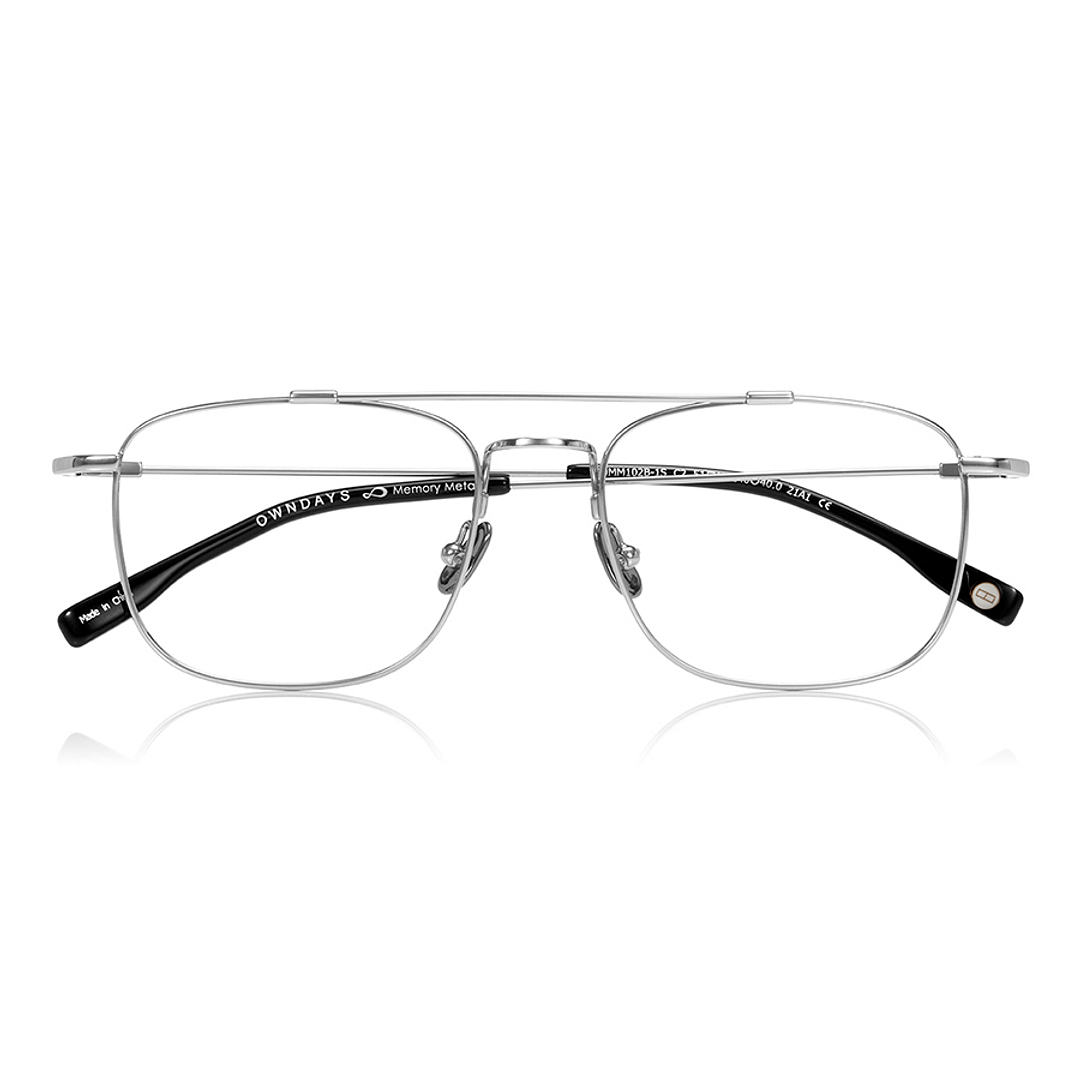 OWNDAYS | AIR Silver Full Rim Rectangle right side