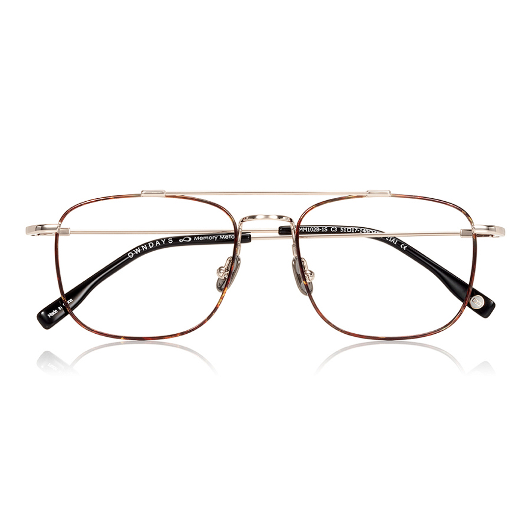 OWNDAYS | AIR Light Brown Full Rim Rectangle right side