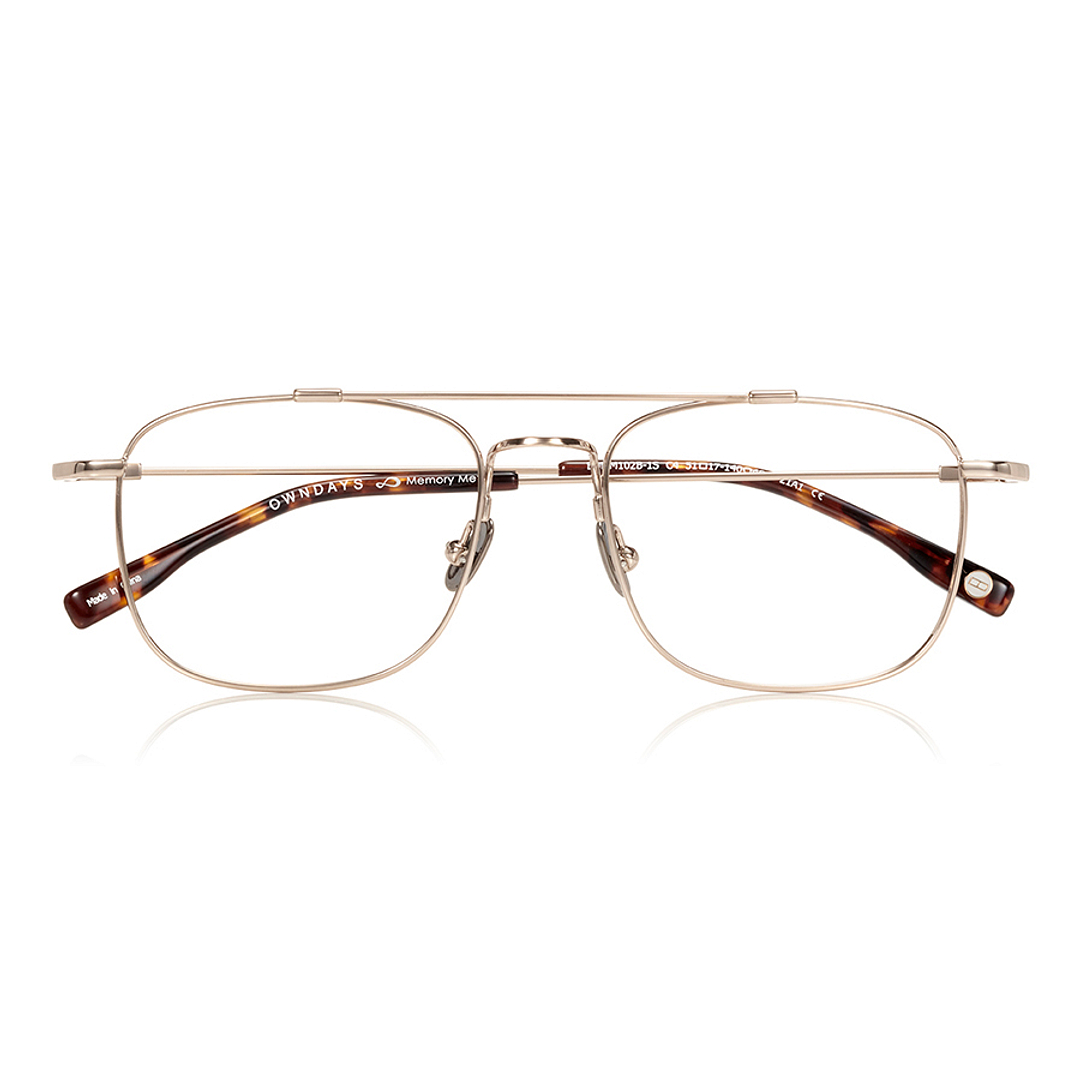 OWNDAYS | AIR Gold Full Rim Rectangle left side