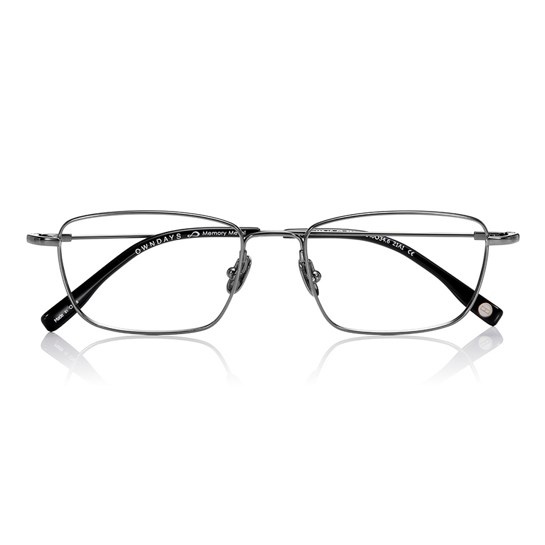 OWNDAYS | AIR Silver Full Rim Rectangle right side