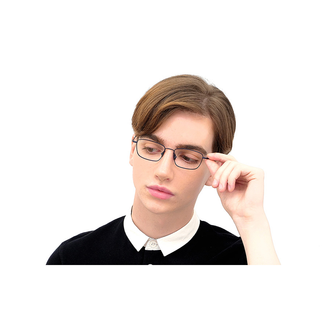 OWNDAYS | AIR Navy Blue Full Rim Rectangle left side