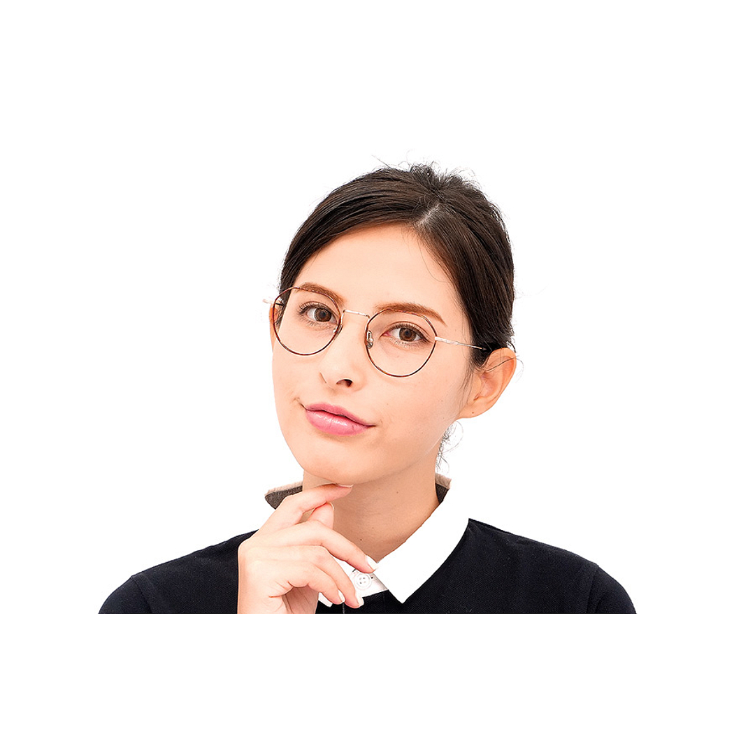 OWNDAYS | AIR Gold Full Rim Boston left side