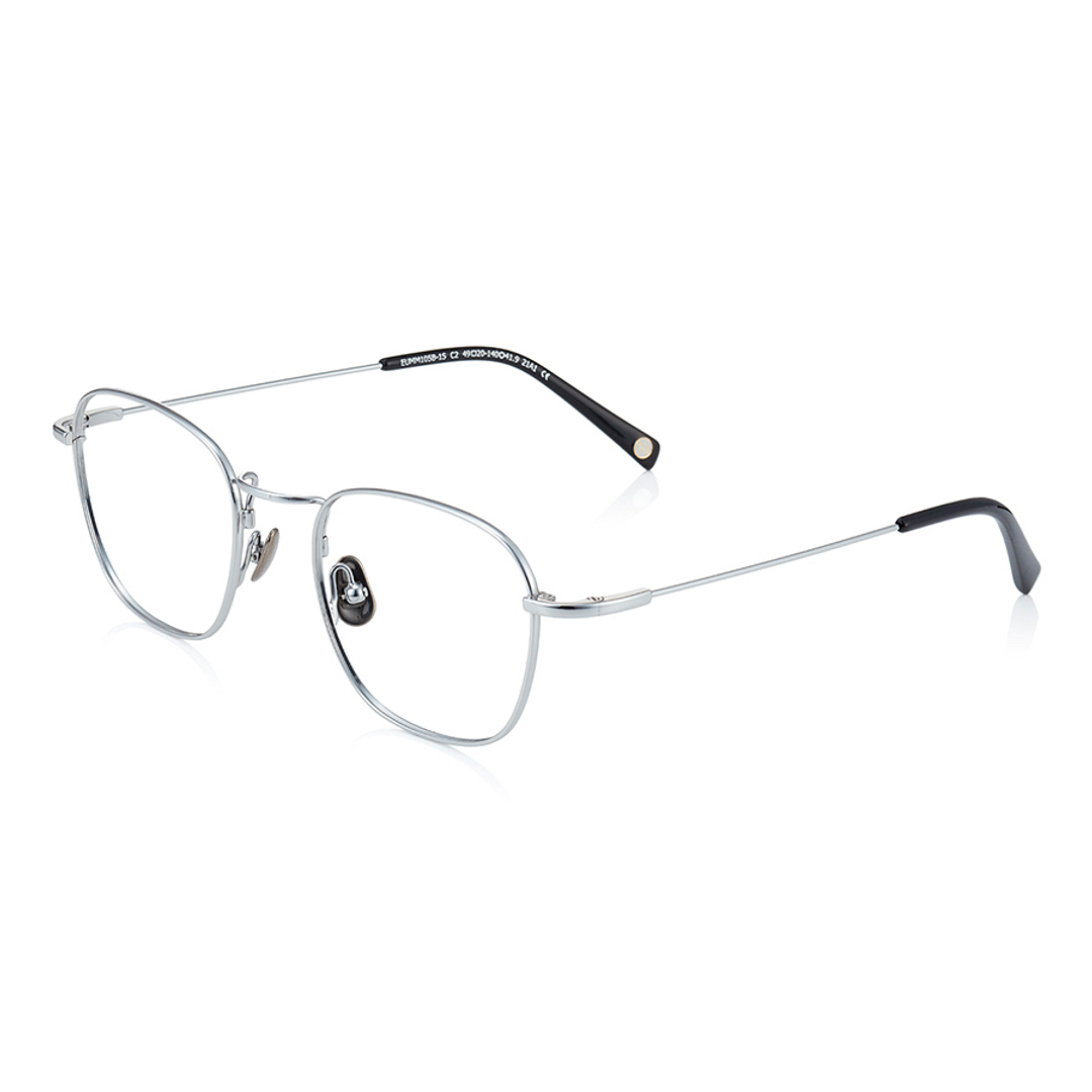 OWNDAYS | AIR Silver Full Rim Rectangle left side
