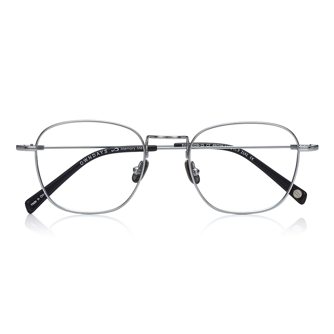 OWNDAYS | AIR Silver Full Rim Rectangle right side