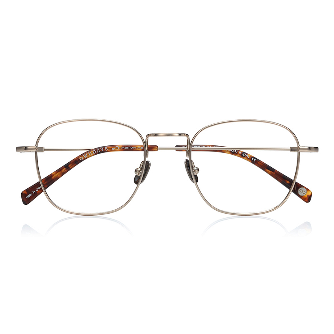 OWNDAYS | AIR Gold Full Rim Rectangle right side