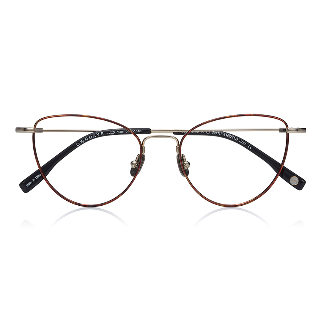 OWNDAYS | AIR Light Brown Full Rim Fox right side