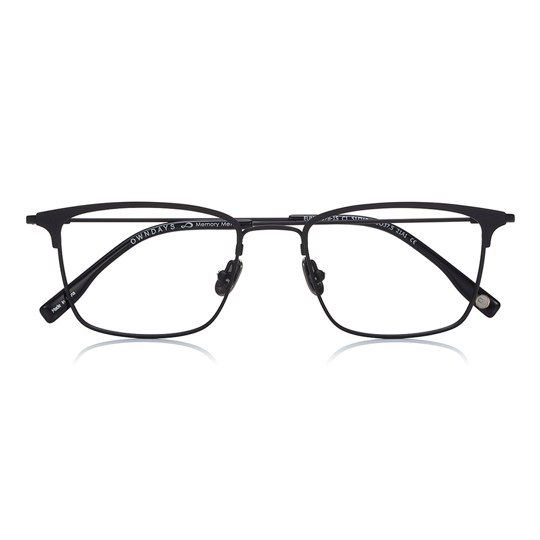 OWNDAYS | AIR Black Half Rim Browline right side