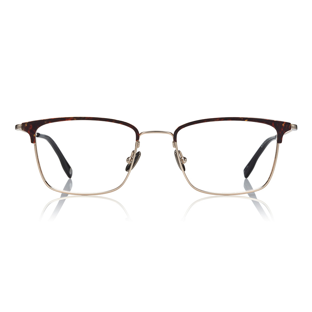 OWNDAYS | AIR Light Brown Half Rim Browline right side