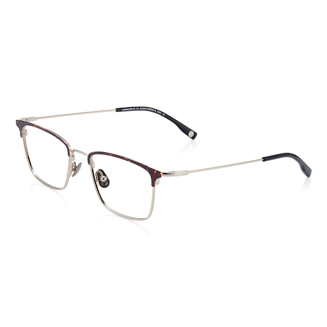 OWNDAYS | AIR Light Brown Half Rim Browline left side