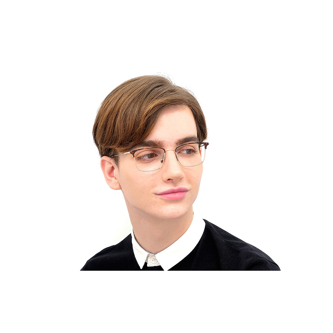 OWNDAYS | AIR Gold Half Rim Browline left side