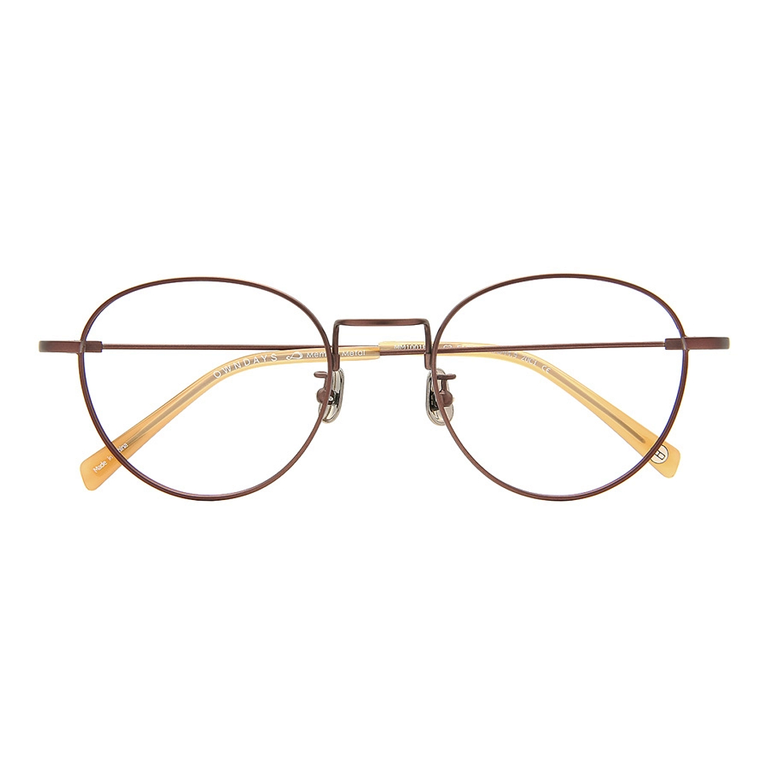 OWNDAYS | AIR Light Brown Full Rim Boston right side