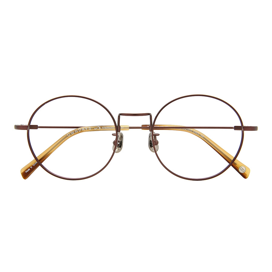 OWNDAYS | AIR Light Brown Full Rim Round right side