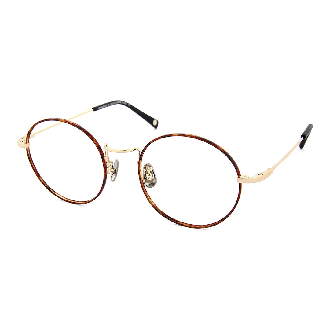 OWNDAYS | AIR Light Brown Full Rim Round left side