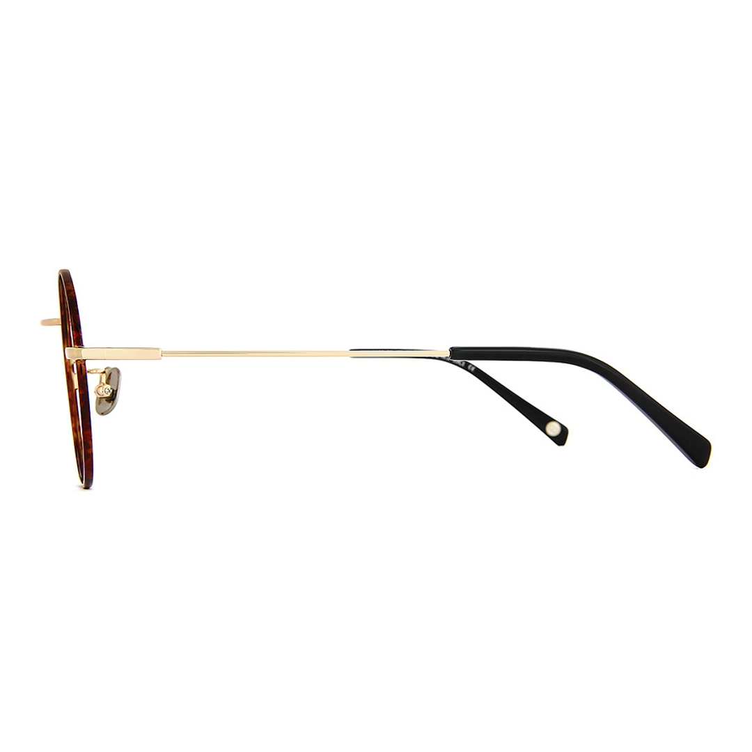 OWNDAYS | AIR Light Brown Full Rim Round left side