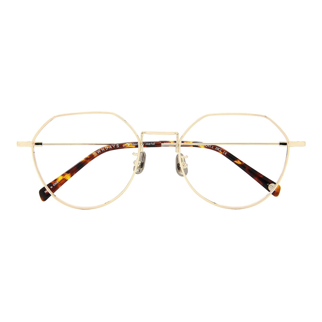 OWNDAYS | AIR Gold Full Rim Boston left side