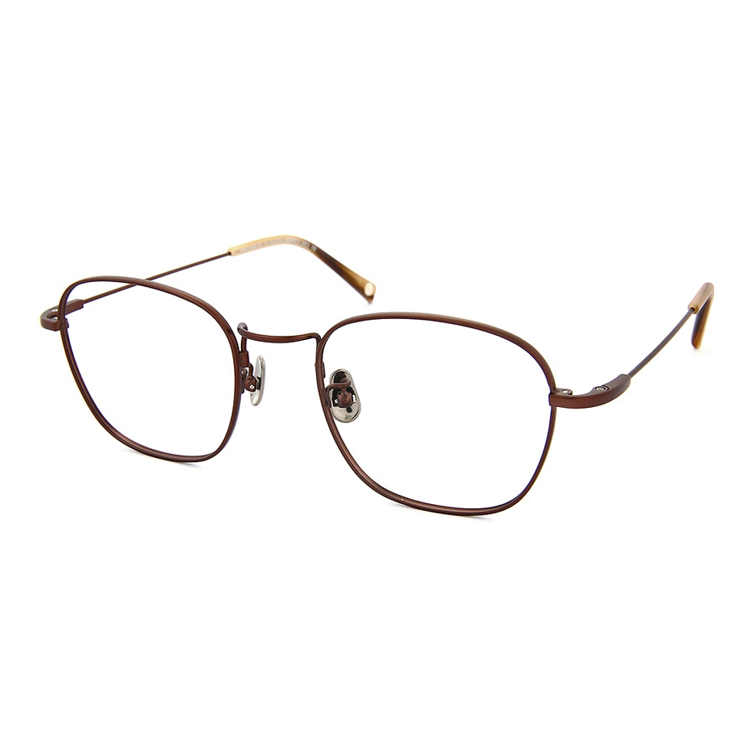 OWNDAYS | AIR Light Brown Full Rim Rectangle left side