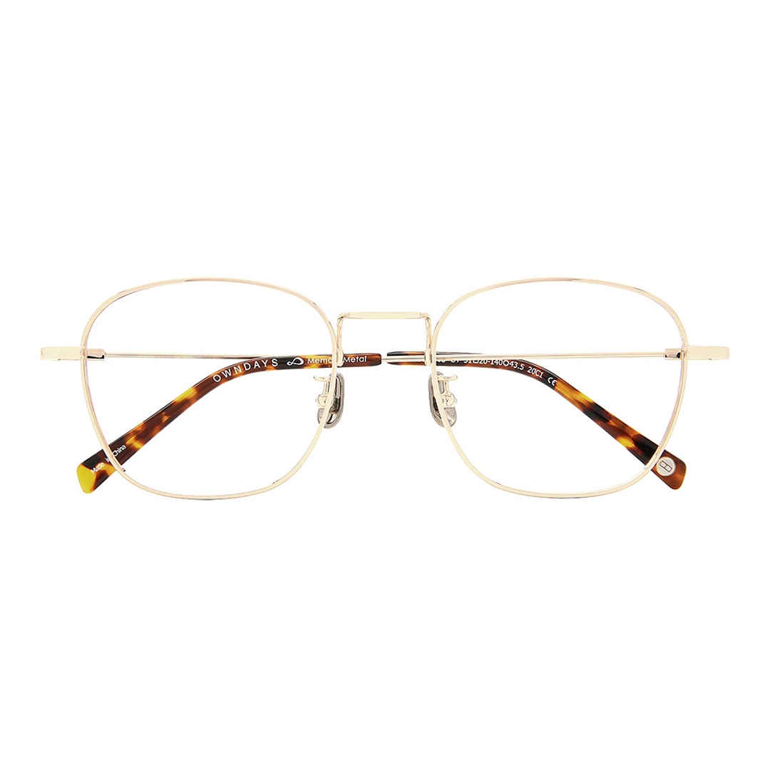 OWNDAYS | AIR Gold Full Rim Rectangle right side