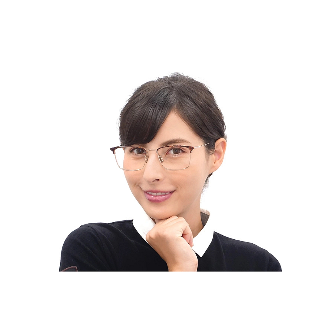 OWNDAYS | AIR Black Half Rim Browline left side