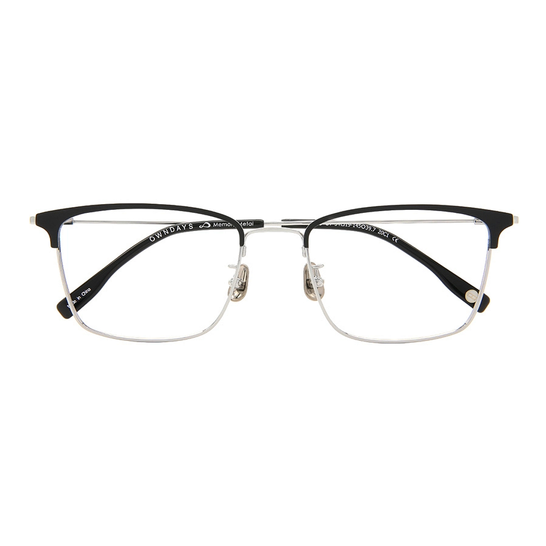 OWNDAYS | AIR Silver Half Rim Browline right side