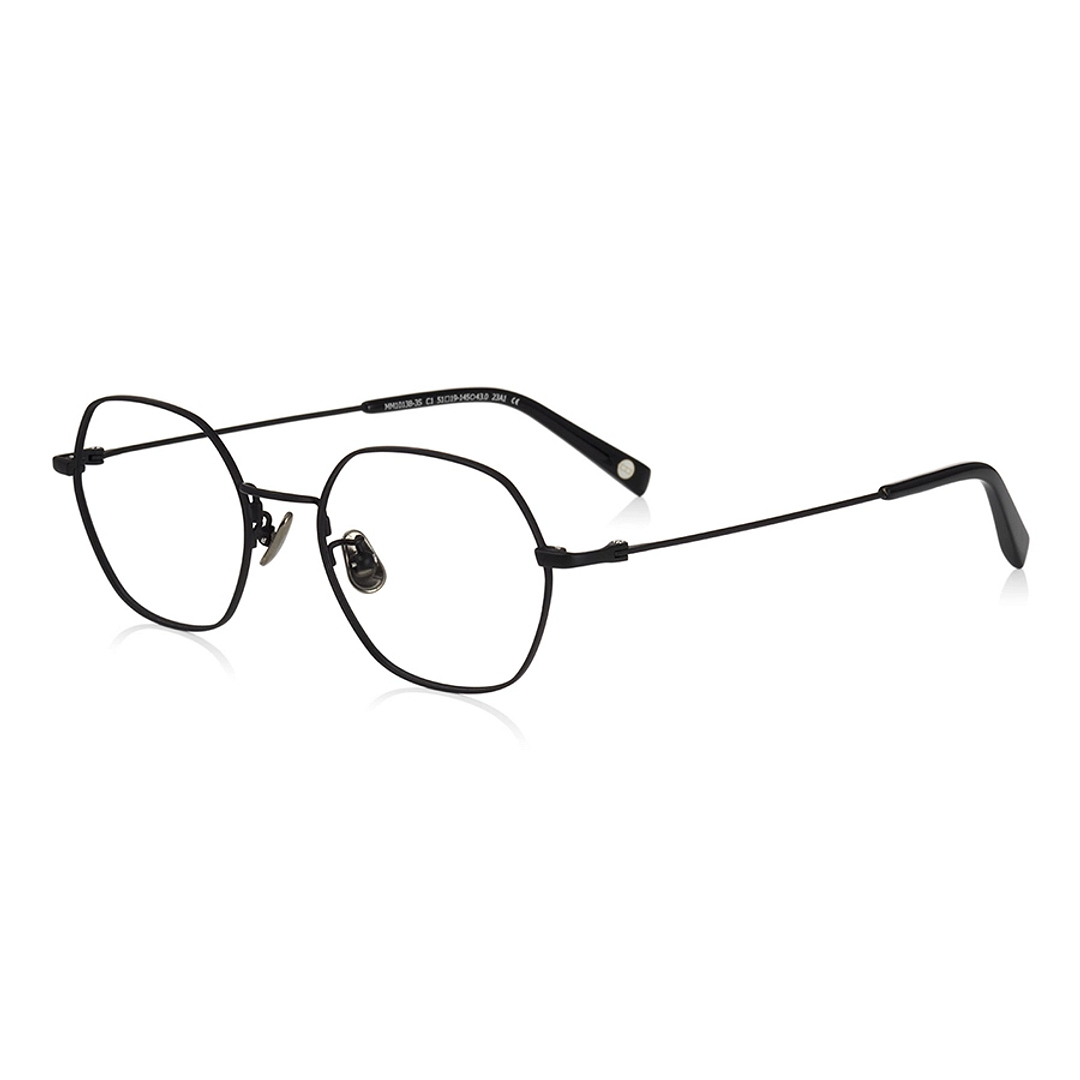 OWNDAYS | AIR Black Full Rim Polygon left side