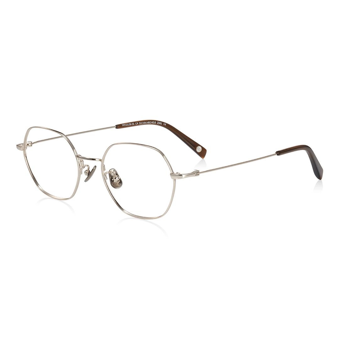 OWNDAYS | AIR Gold Full Rim Polygon left side