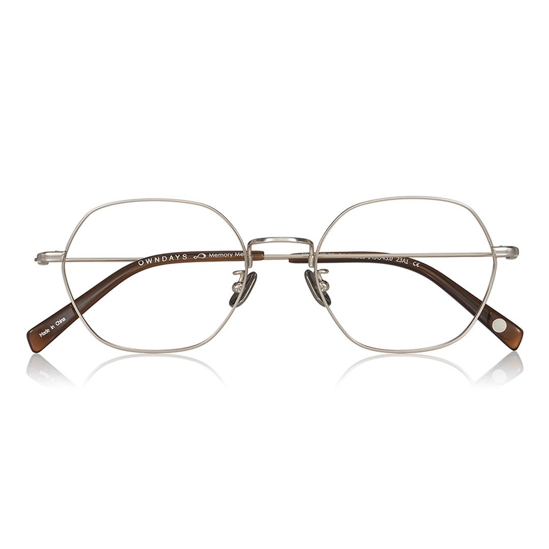 OWNDAYS | AIR Gold Full Rim Polygon right side