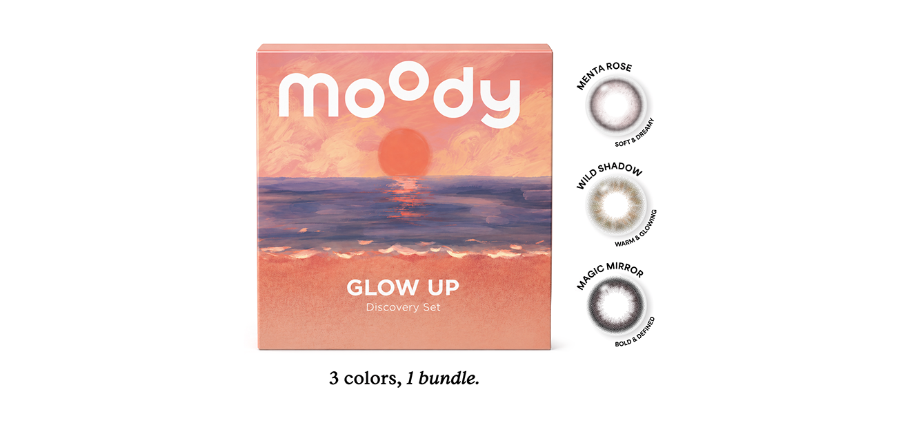 Moody Moody GLOW UP Discovery Set Zero Power Daily left side