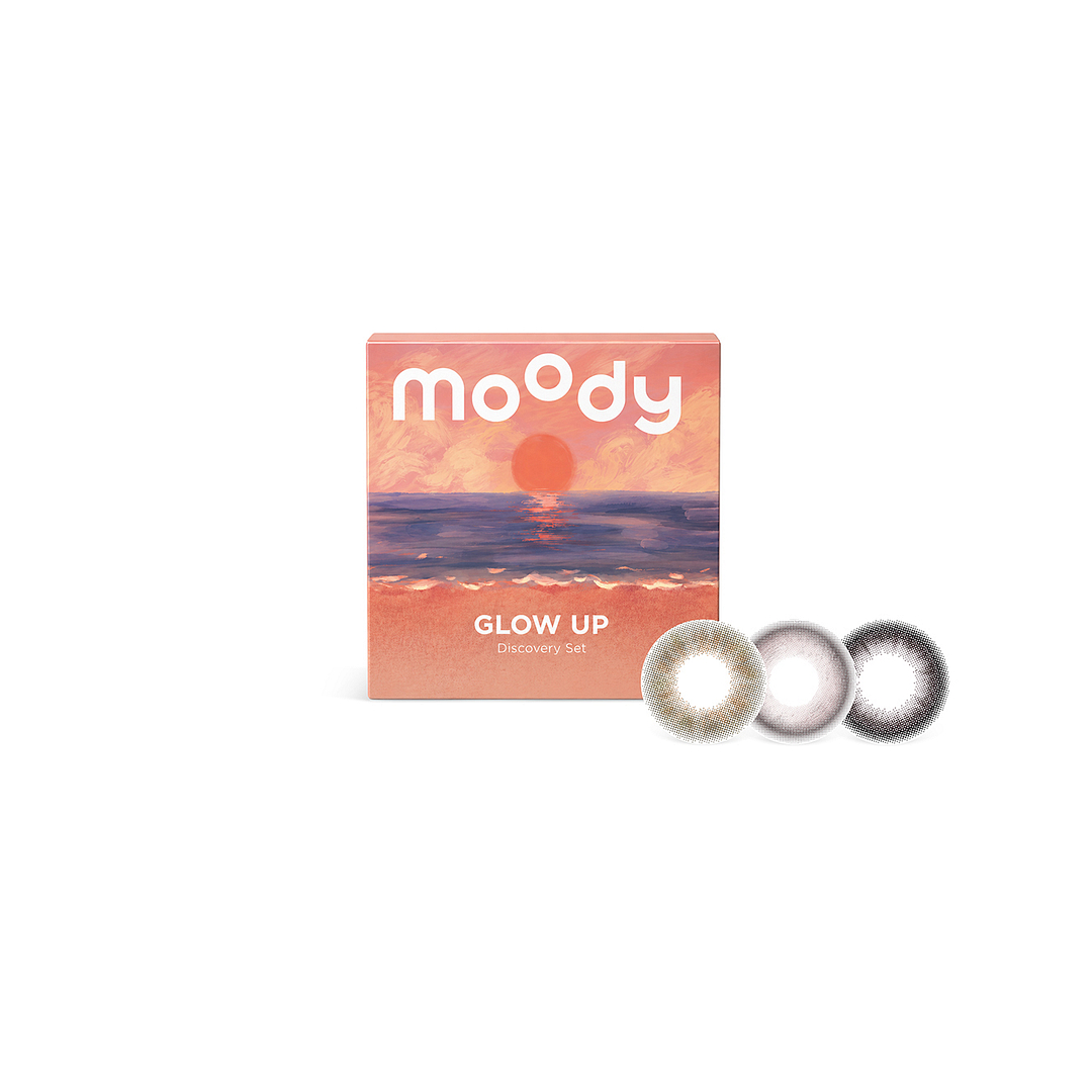 Moody Moody Magic Glow Up Discovery Set Zero Power Daily 30 LP Contact Lens left side