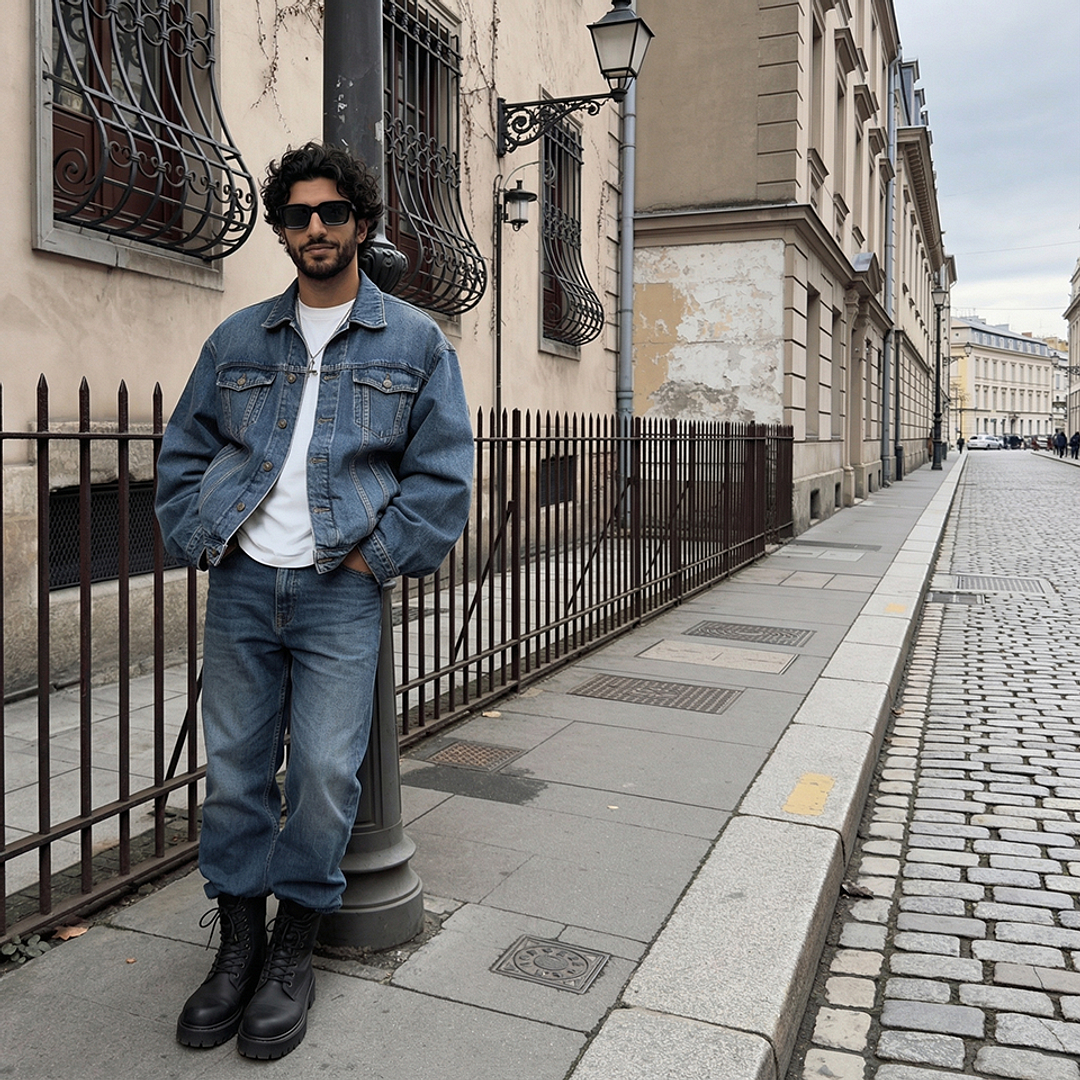 ميلر Grey حافة كاملة هندسي left side