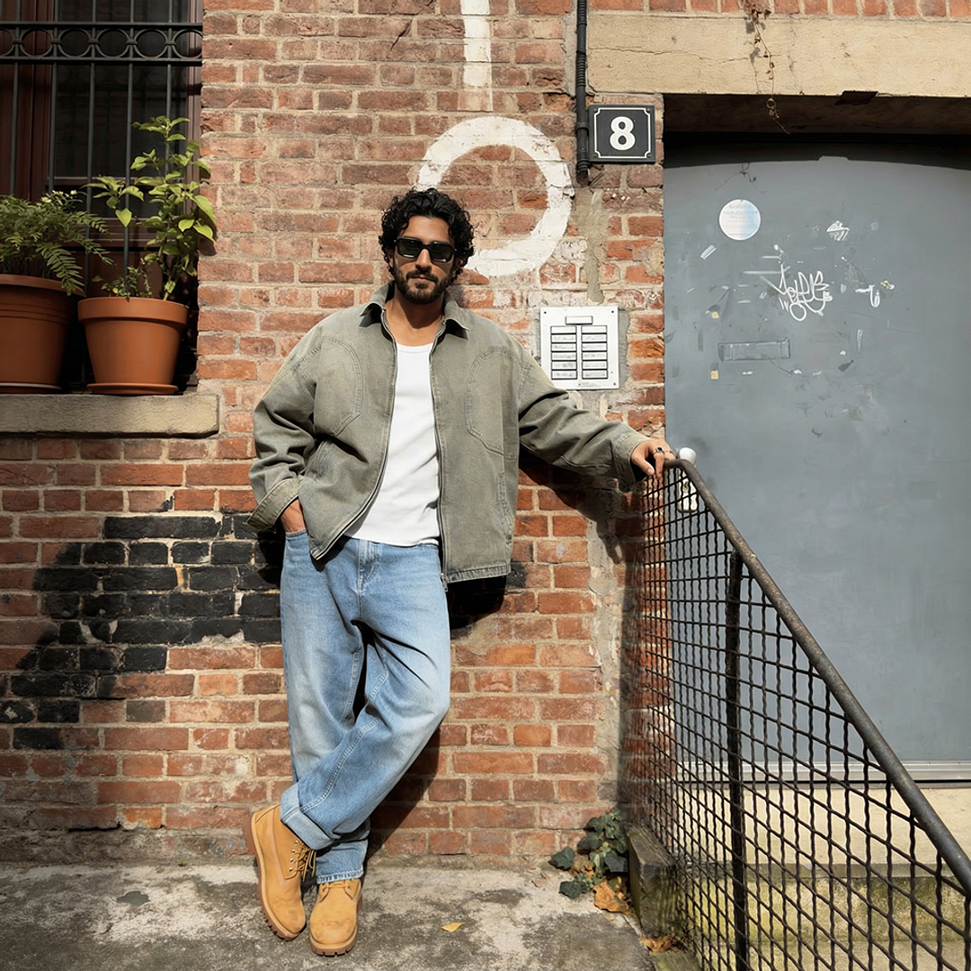 ميلر أخضر حافة كاملة هندسي right side