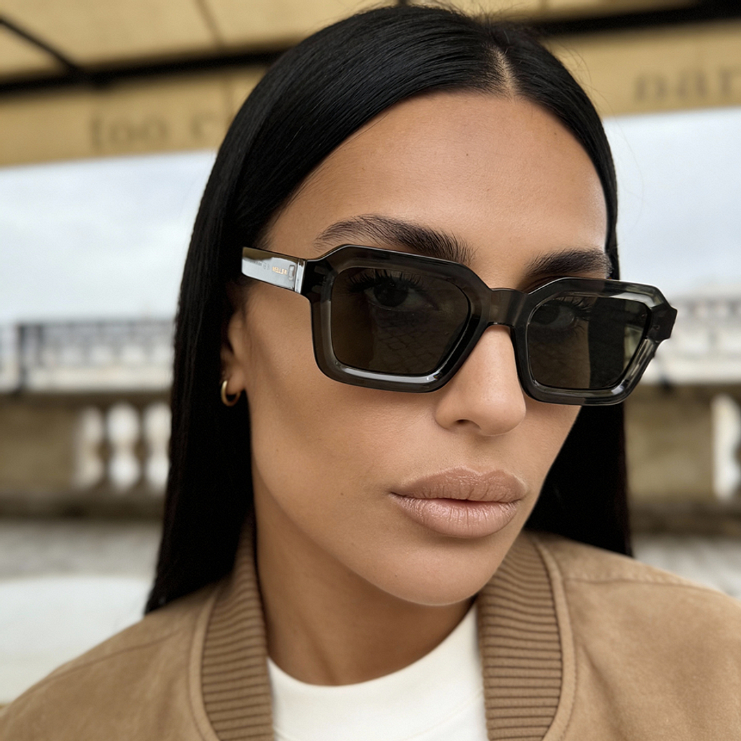 ميلر أخضر حافة كاملة هندسي left side