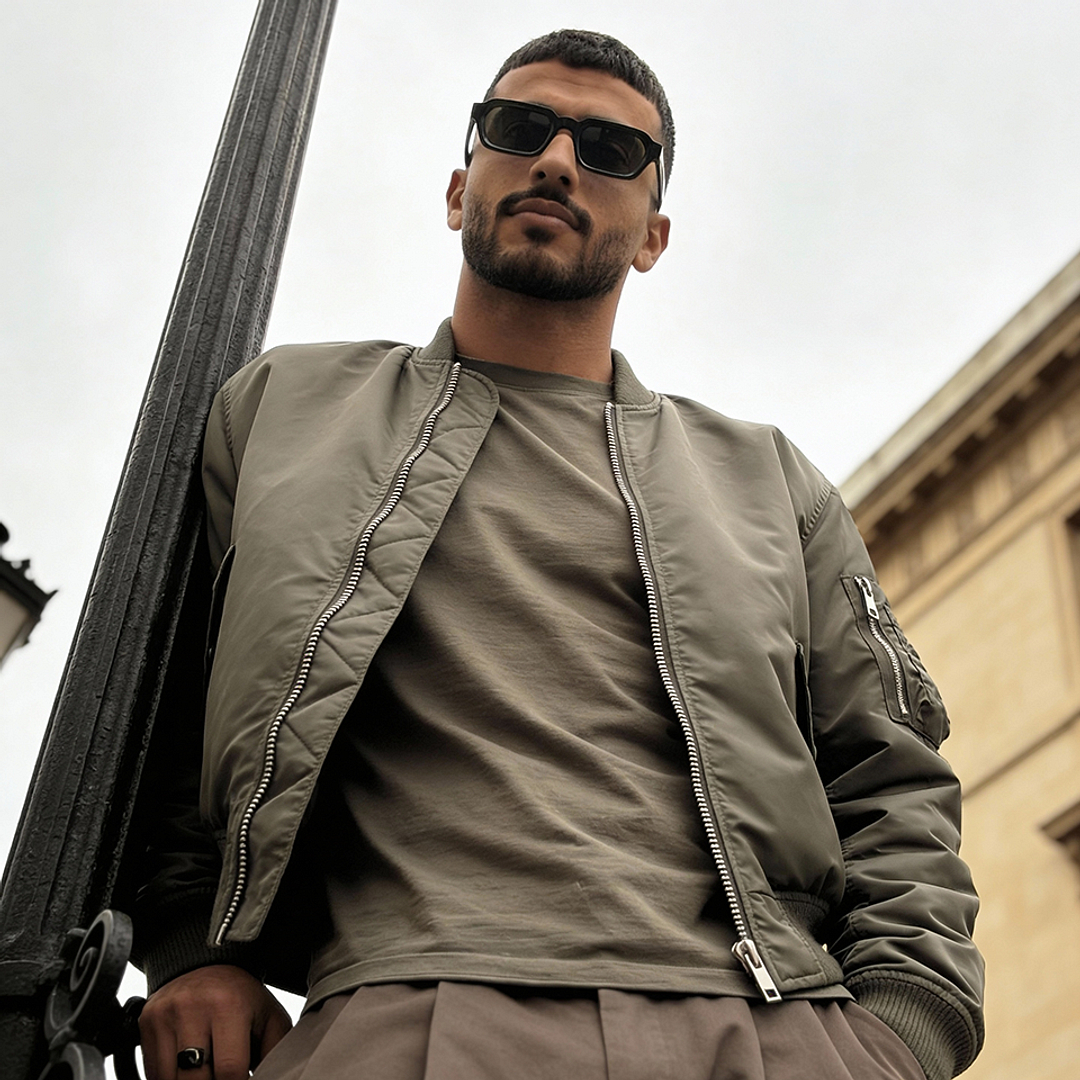 ميلر Grey حافة كاملة هندسي left side