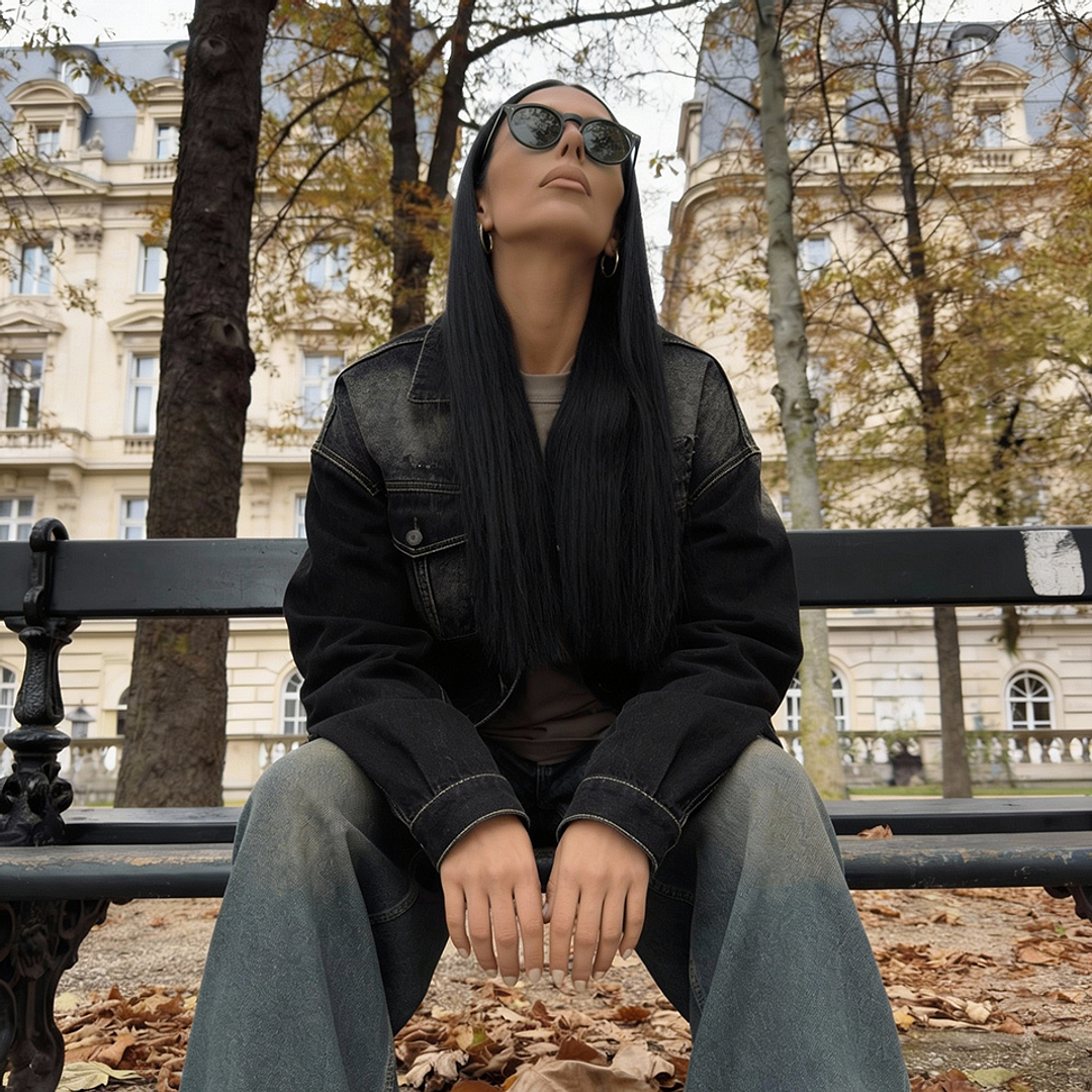 Meller Grey Full Rim Round left side