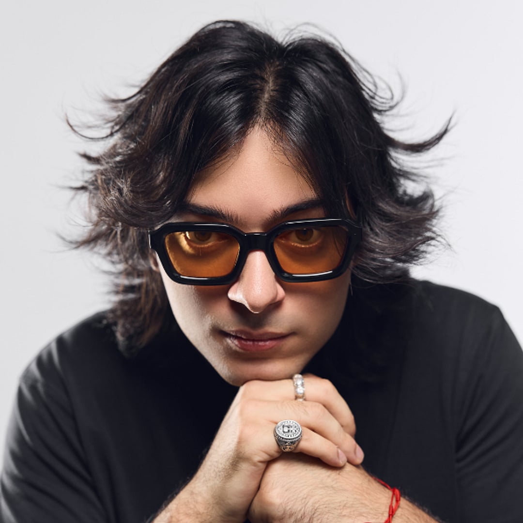 Meller Black Full Rim Geometric left side