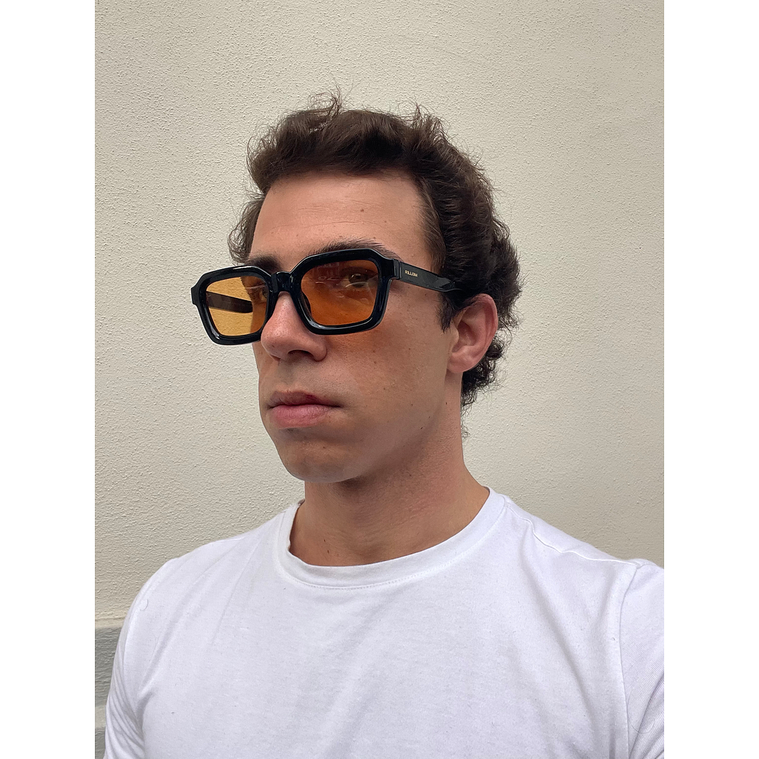 Meller Black Full Rim Geometric right side