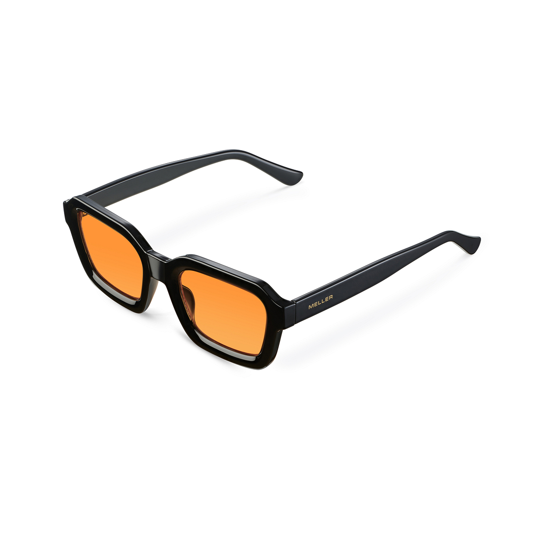 Meller Black Full Rim Geometric left side