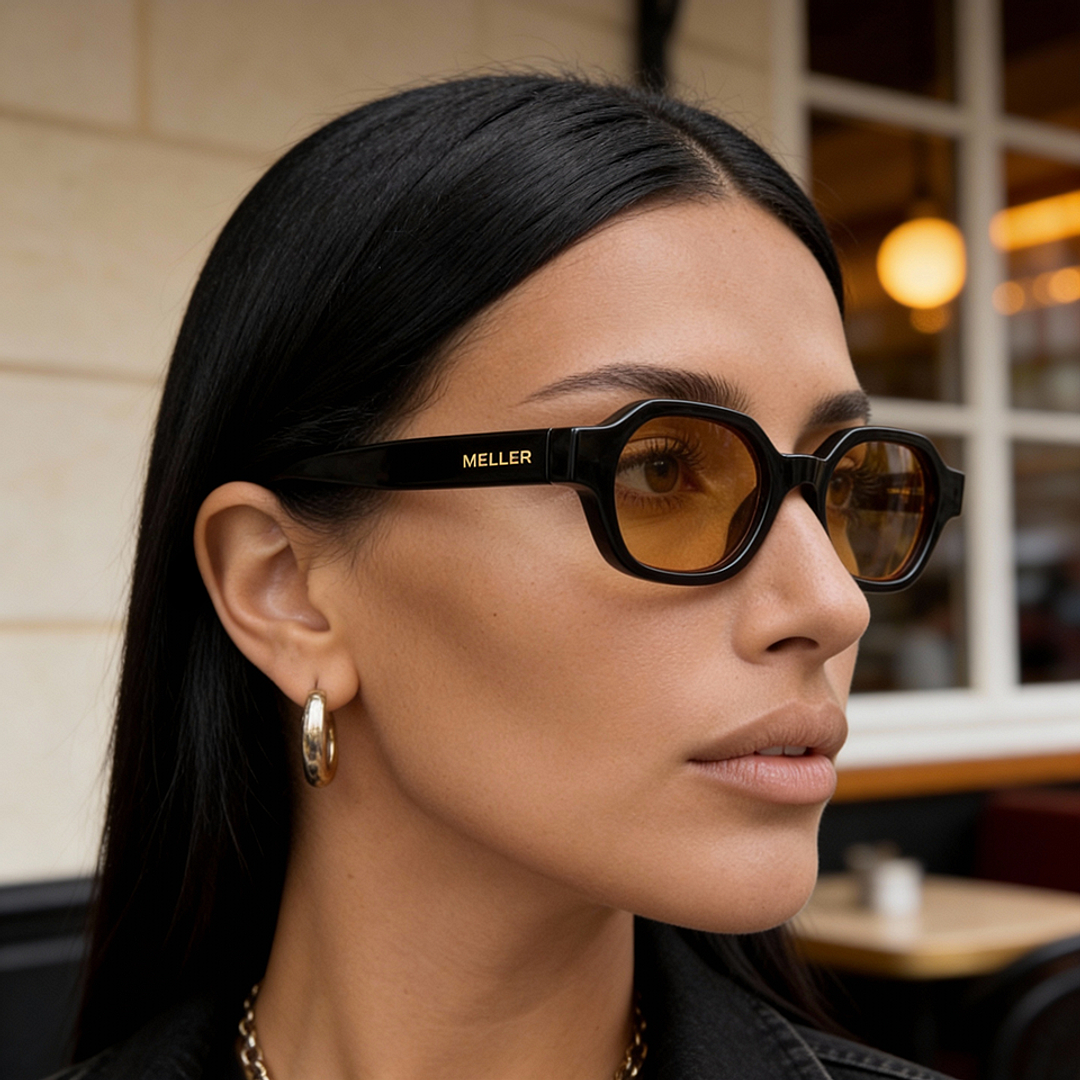 ميلر أسود حافة كاملة هندسي right side