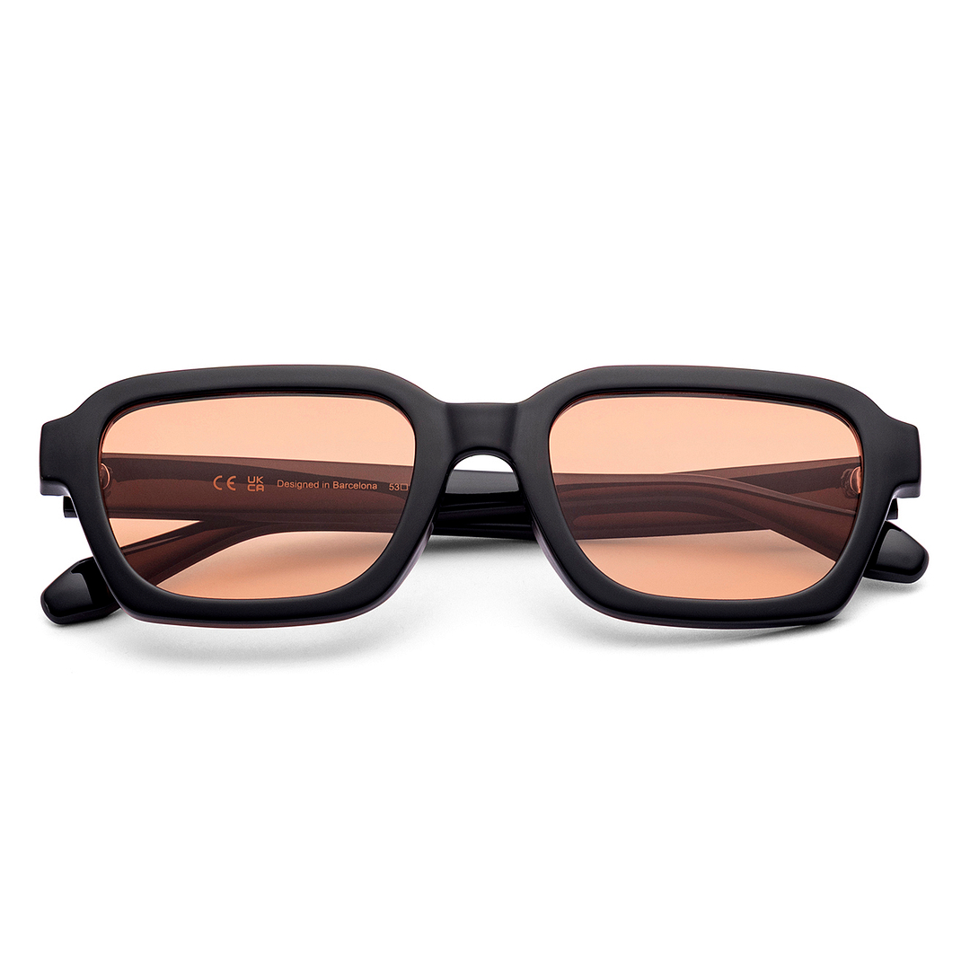 Meller Black Full Rim Rectangle left side