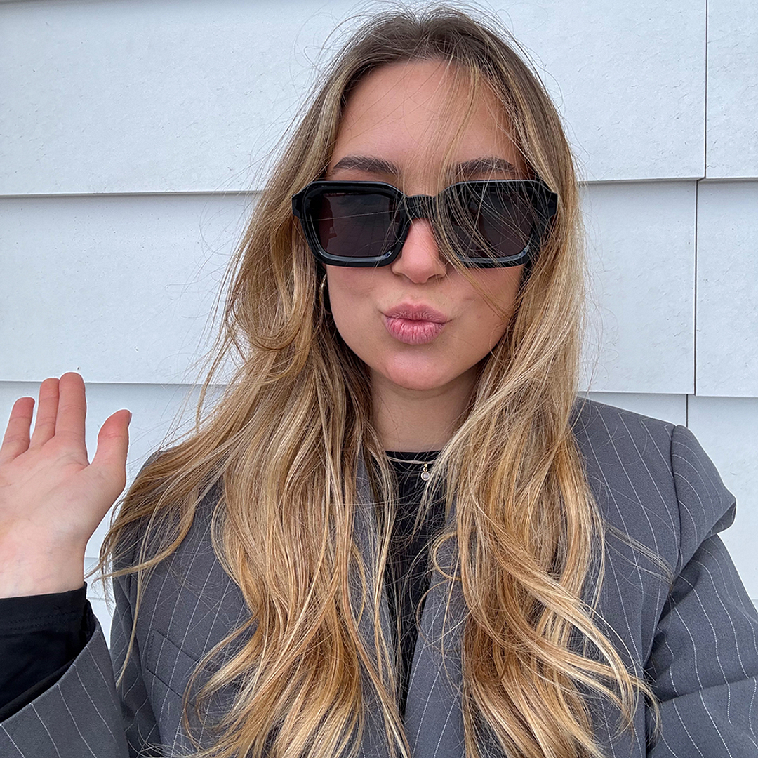 Meller Black Full Rim Geometric left side