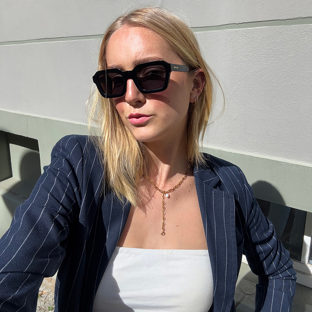 Meller Black Full Rim Geometric right side