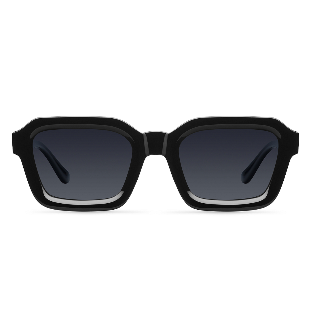 Meller Black Full Rim Geometric right side