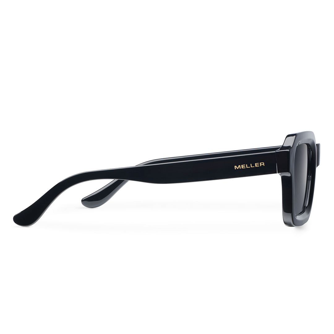 Meller Black Full Rim Geometric left side