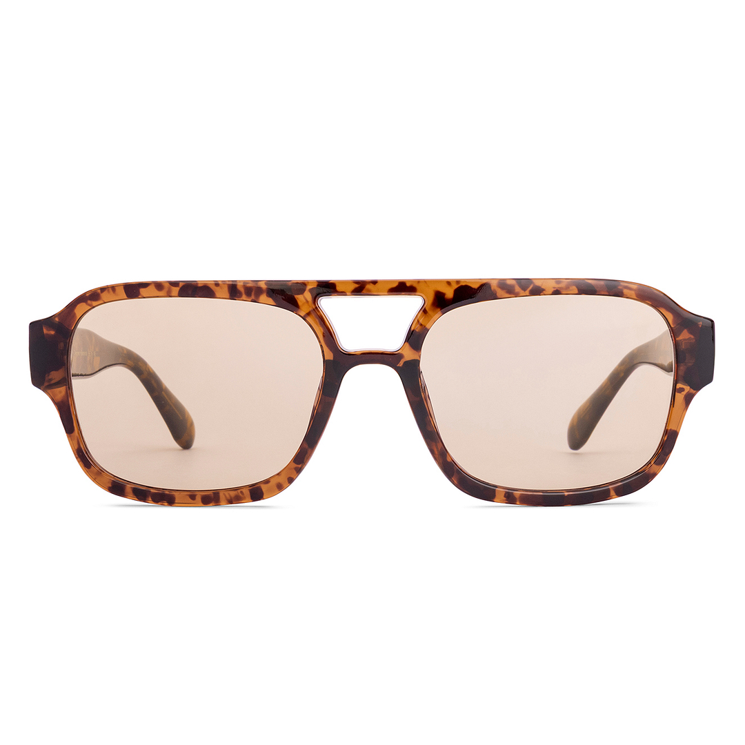Meller Brown Tortoise Full Rim Rectangle right side