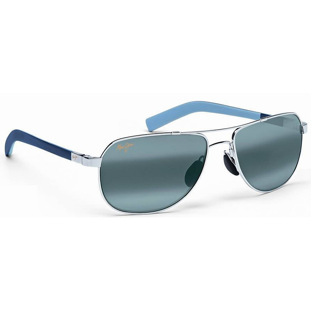 BRANDED Silver Full Rim Aviator right side