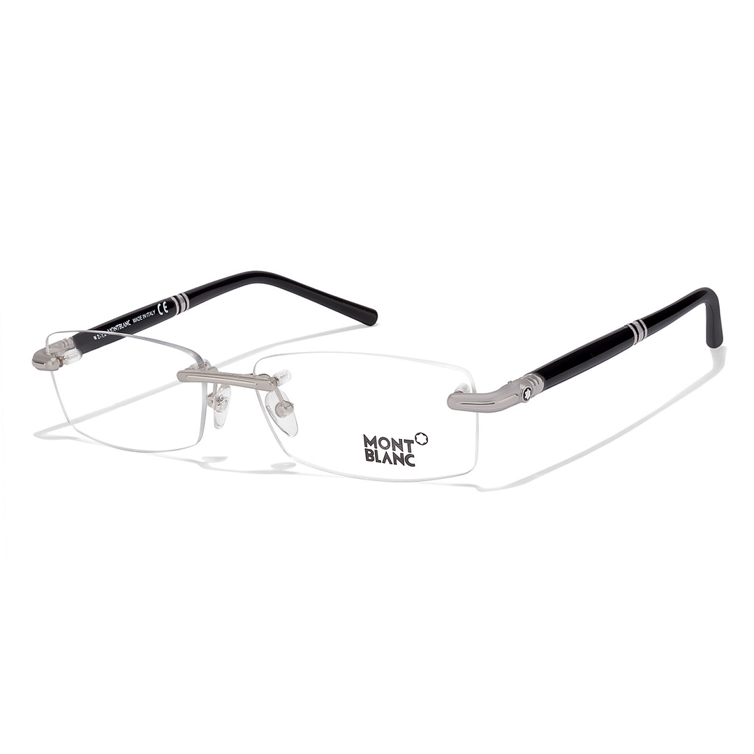 【monmon】 Buy Mont Blanc MB0474 Large Size:57 Matte Silver Black 16 Unisex