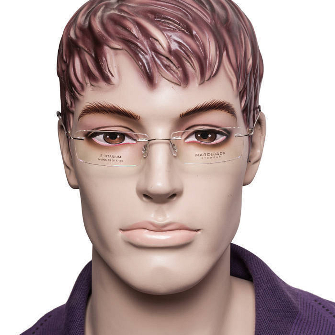 Buy Marc Jack Titanium MJ006 Col-2 Silver Eyeglasses at Lenskart.