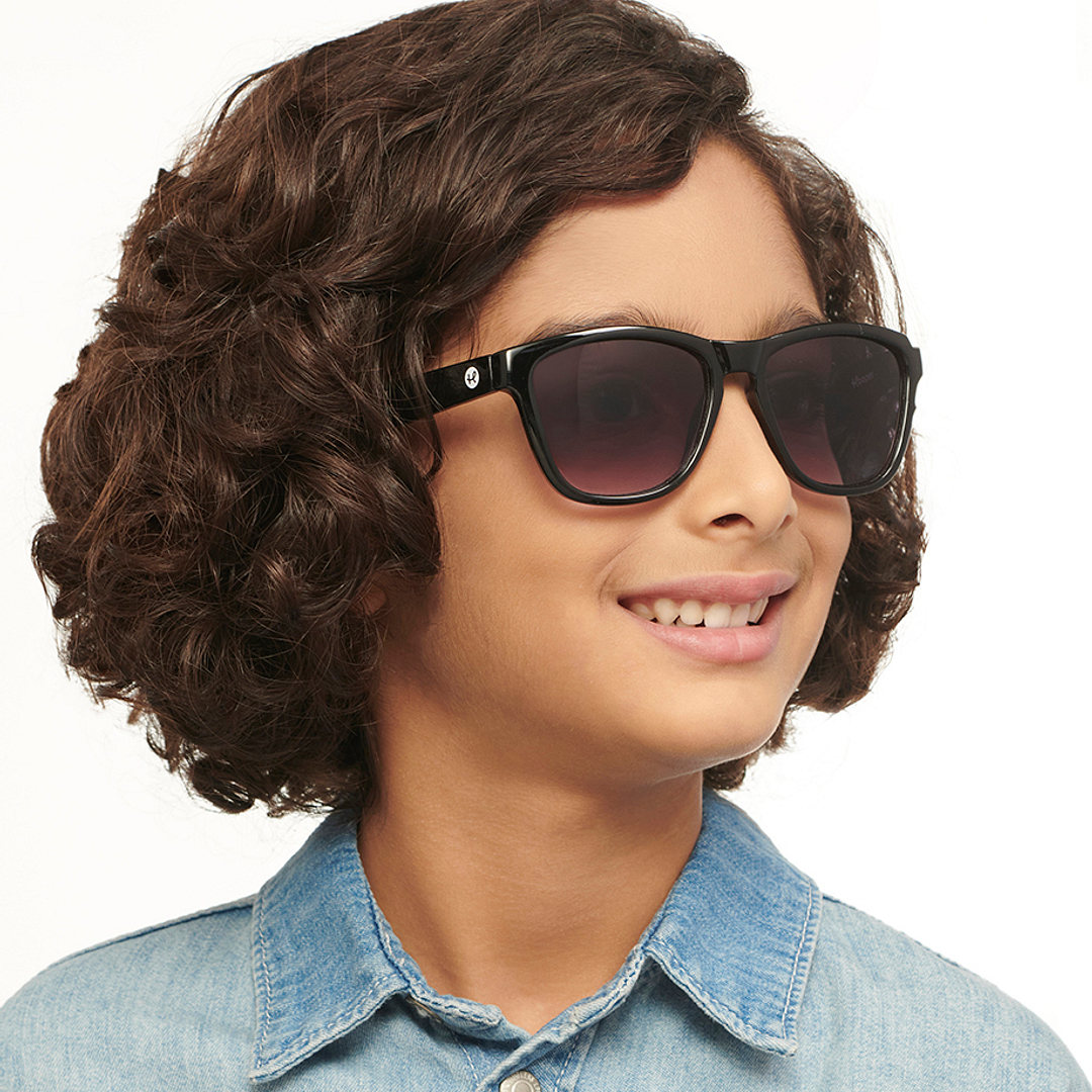 Hooper Black Full Rim Square left side