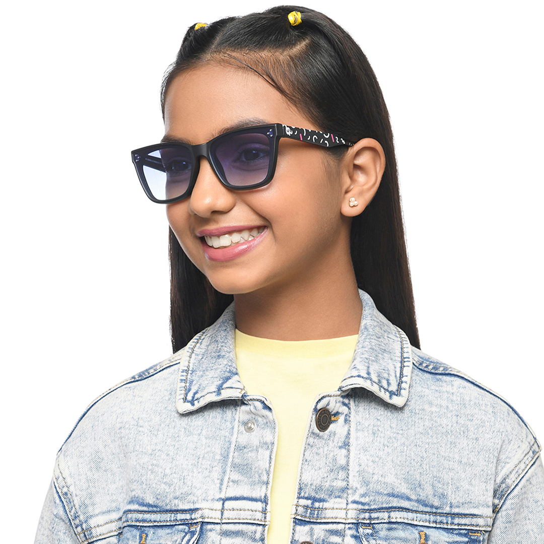 Hooper Black Full Rim Square left side