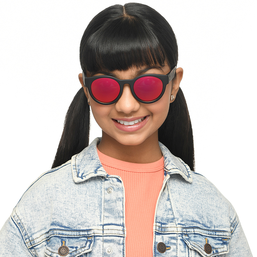 Hooper Black Full Rim Round left side